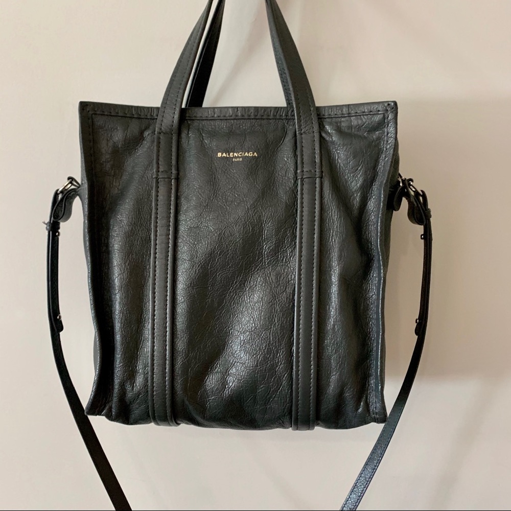 Balenciaga Grey Small Bazar Shopper Tote
